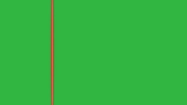 Green Screen Background With Moving Red Laser Scanning Line For Sci-Fi Overlay And Glitch Effects