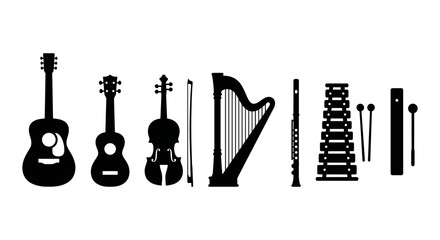 Music Instruments Icons Vector © Limon
