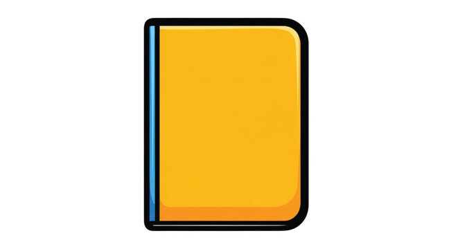 Yellow rectangle with black border.