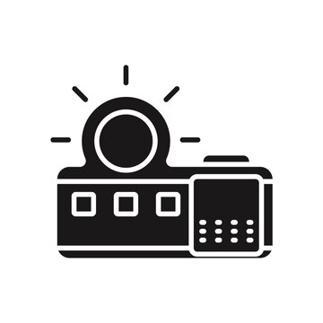 projector icons minimalist flat style design, projector Vector illustration on white background