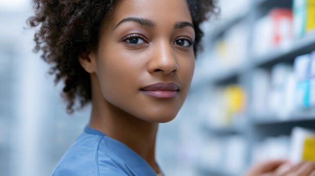 hospital nurse managing medicine inventory, healthcare logistics system