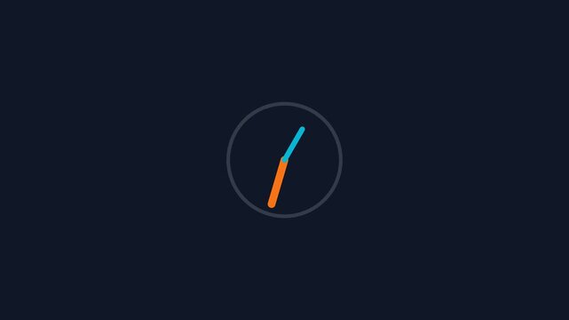 Clock Hand Loader Abstract Loading Animation