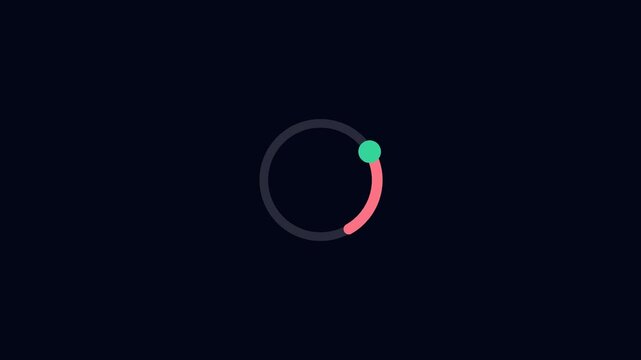 Pendulum Dot Loader Abstract Loading Animation