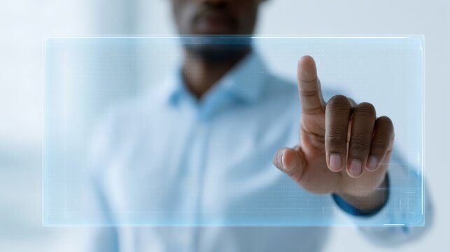 transparent touchscreen security dashboard, augmented reality analytics