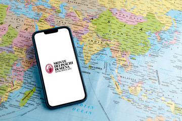 Naklejka premium Monte dei Paschi di Siena Historic Italian Bank Providing Financial Services, Banking Solutions, Wealth Management, and Investment Services
