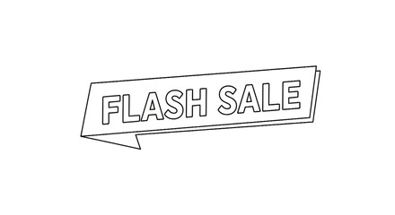 Obraz premium Flash sale banner sign symbol.
