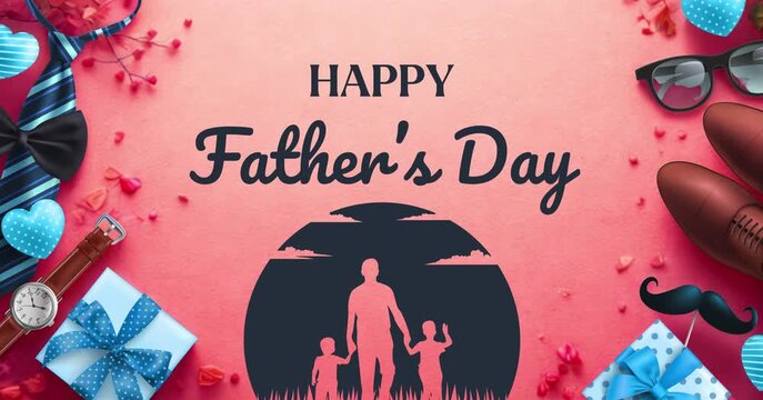 Father's day animated banner.