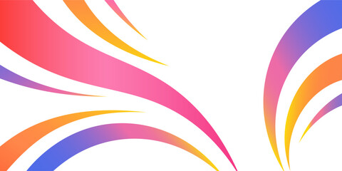 Obraz premium Dynamic Color Lines Splashes Pattern. Vector Background with Flowing Rainbow Lines. Curve and Wave Swirl Ribbons Bg.