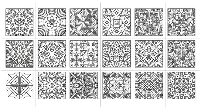 Abstract Geometric Patterns and Designs