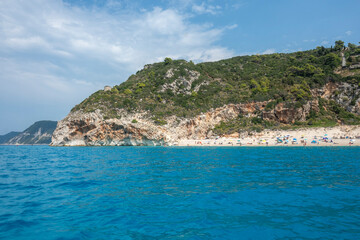 Naklejka premium Milos beach at Lefkada Ionian Island, Greece