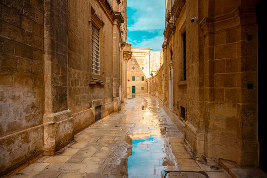 November 6,  2024 Valetta Malta. Mdina Gate, also known as the Main Gate or the Vilhena Gate, is the main gate into the fortified city of Mdina, Malta. It was built in the Baroque style in 1724 