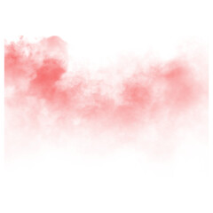 Obraz premium Soft pink smoke texture on transparent background for creative design