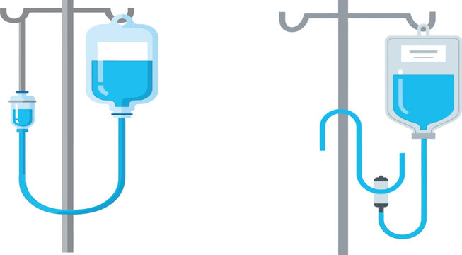 Medical iv drip bag with saline solution on stand for hospital patient treatment hospital treatment healthcare infusion clinical solution medicine hydration emergency supplies recovery