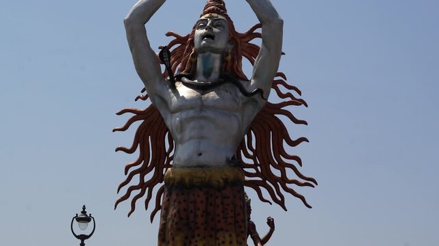 Monumental Lord Shiva Statue with Flowing Hair at Mahakal Lok Ujjain