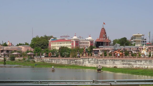 Scenic View of Mahakal Lok Corridor and Temple Complex in Ujjain
