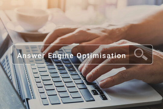 Answer Engine Optimization AEO Concept, AI Search