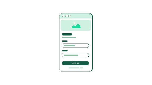 Mobile Login Screen Animation for Modern App Interface Design