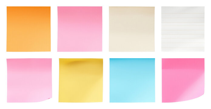 PNG Colorful sticky notes collection, transparent background