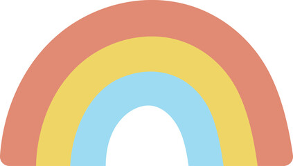 Fototapeta premium Rainbow Nature Illustration PNG