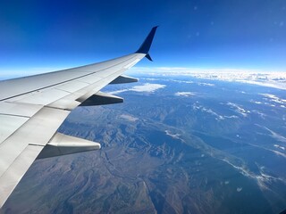 Fototapeta premium view from airplane window