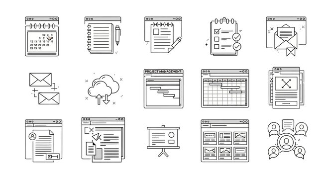 Web Browsing Icons Internet.