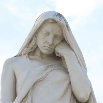 Crying mother Vimy Memorial