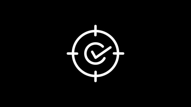 Circular loading with arrow circle symbol flat minimalist animation loop