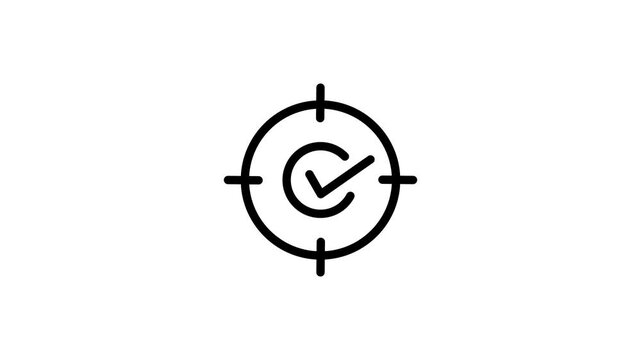 Minimalist black and white circular with plus sign symbol