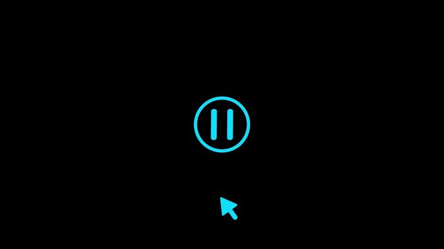 Abstract digital binary code loading animation with glowing blue progress bar and spinning