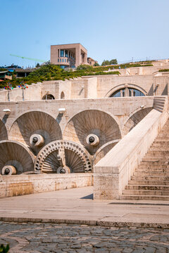 Architectural details of Cascade Complex in Yerevan, Armenia