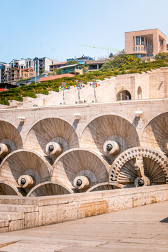 Architectural details of Cascade Complex in Yerevan, Armenia