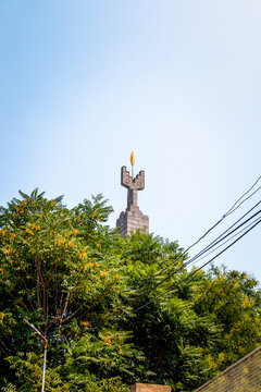 Revived Armenia Monument obelisk in Yerevan, Armenia