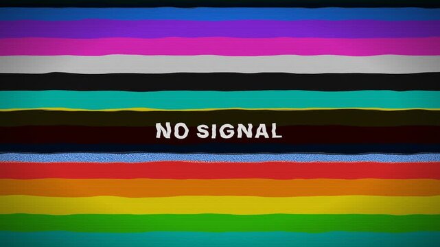 Wavy Analog TV Distortion Vertical Sync Loss No Signal