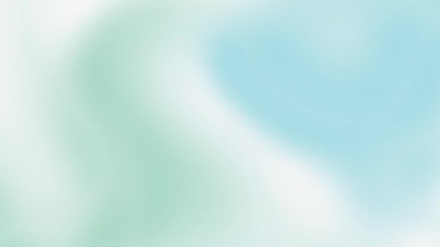 淡い水色とミントのグラデーションがゆっくり動く抽象背景動画素材