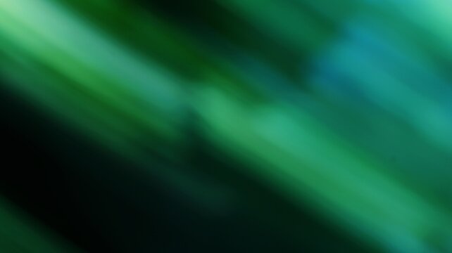 Abstract green and black blurred motion background with dynamic streaks and vibrant colors for