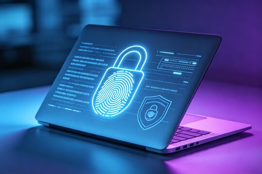 Laptop with digital security interface