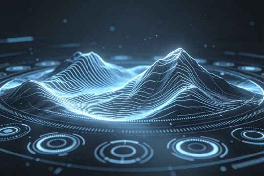 Digital topographic landscape visualization