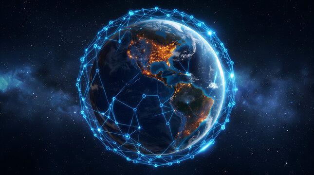 Globe, PLANET, global connection, technology, network, data, digital
