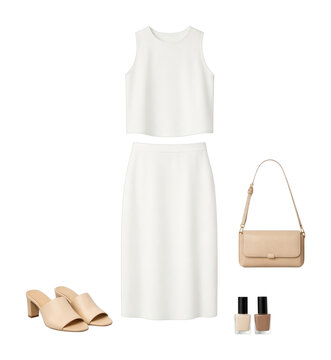 PNG Elegant minimalist summer outfit