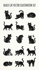 Obraz premium set of animals silhouettes