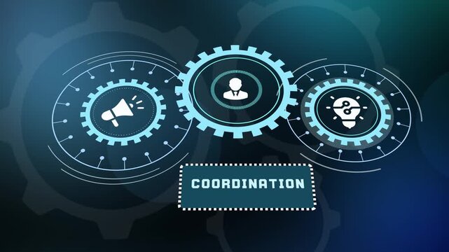 Interlinked technological gears illustrating flawless synchronization and operational coordination in the workplace.