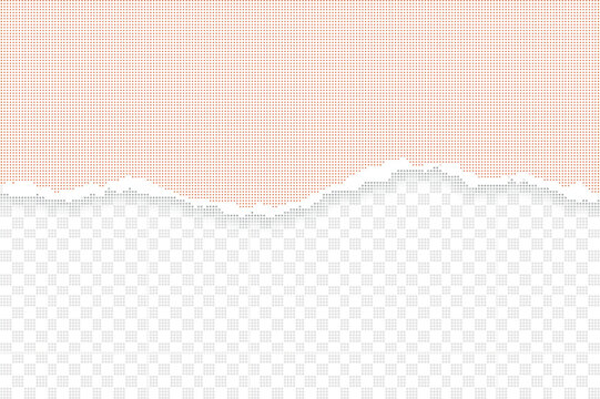 Abstract torn paper edge with grey grid pattern texture