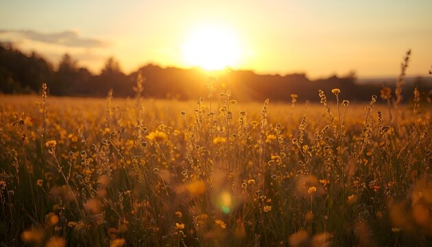 Summer Solstice Golden Meadow