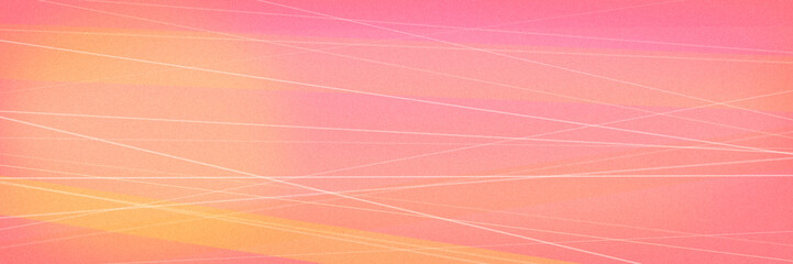 Soft white wave lines drift across a warm pink-to-orange gradient, conveying optimism and creativity for invitations, event promotions, or lifestyle web design. © Sergei
