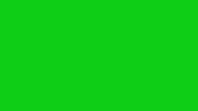 Gold confetti falling luxury overlay animation on green screen