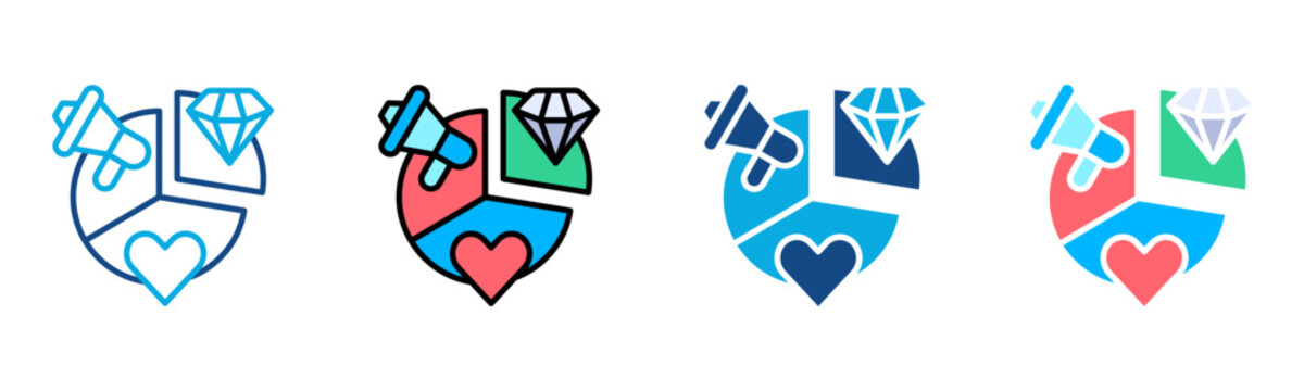 Value Proposition Icon Multiple Style Collection