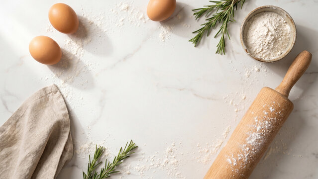 flour and eggs