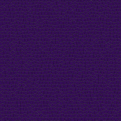 Fototapeta premium Elegant Dark Purple Textured Mosaic Pattern Background - Abstract Cracked Leather Surface