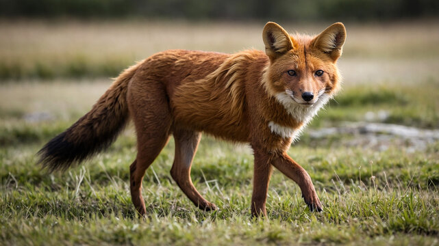 dingo in the grass