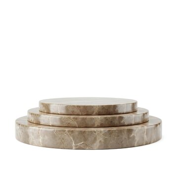 Stacked metal coins with camouflage pattern texture isolated on white background